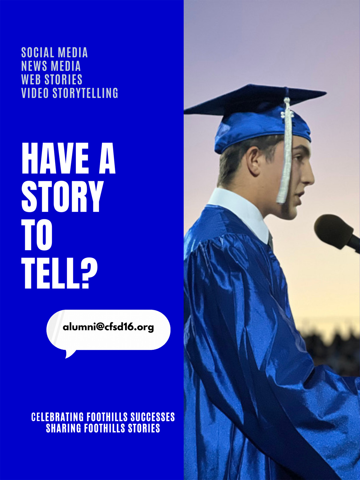 CFHS Alumni Have a story to  tell